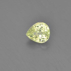 1.28 ct Green Chrysoberyl Stone, Natural Chrysoberyl in Pear Facet Shape for Sale