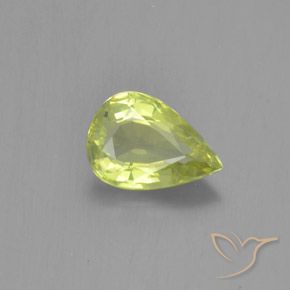 1.09 ct Pear Cut Chrysoberyl, 7.9 x 5.5 mm From Sri Lanka, Photo A