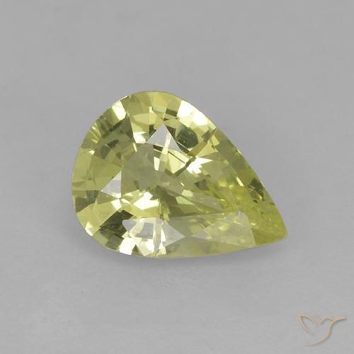 Хризоберилл грушевидной огранки 0,99 карат, 8 x 5,9 мм, Шри-Ланка, Photo A