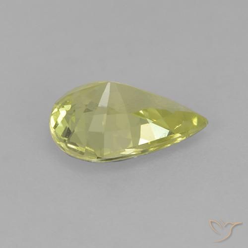 Chrysoberyl Gemstone in 8 x 6 mm (calibrated) Size for Sale, Chrysoberyl Stone in Light Greenish Yellow Color