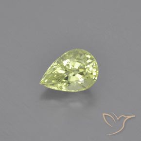 Crisoberillo 7,2 x 5mm verde Sfaccettatura a pera dallo Sri Lanka, peso di 1,07 ct, gemma naturale non trattati in purezza VVS-VS, 1 pezzo Crisoberillo - Colore: Verde Pera Chiaro, durezza Mohs di 8,5 adatto per gioielli da indossare ogni giorno, Photo A