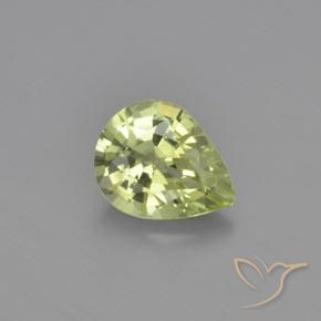 1.15ct Natural Warm Earthy Green Chrysoberyl, Pear Shape, VVS
