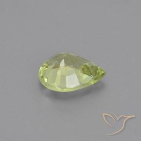Chrysoberyl Gemstone in 7.7 x 6.1 mm Size for Sale, Chrysoberyl Stone in Warm Earthy Green Color