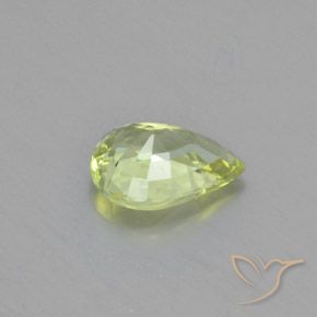 Chrysoberyl Gemstone in 7.9 x 5.7 mm Size for Sale, Chrysoberyl Stone in Light Lemon Yellow Color