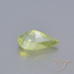 Chrysoberyl Gemstone in 8.5 x 5.3 mm Size for Sale, Chrysoberyl Stone in Light Lemon Yellow Color