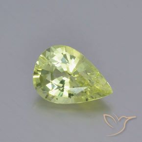 Crisoberillo 8,5 x 6mm giallo Sfaccettatura a pera dallo Sri Lanka, peso di 1,27 ct, gemma naturale non trattati in purezza VVS, 1 pezzo Crisoberillo - Colore: Giallo Limone Chiaro, durezza Mohs di 8,5 adatto per gioielli da indossare ogni giorno, Photo A
