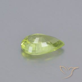 Chrysoberyl Gemstone in 8 x 5 mm (calibrated) Size for Sale, Chrysoberyl Stone in Light Lemon Yellow Color