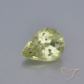 1.22 ct Pear Cut Chrysoberyl, 8.1 x 6.1 mm From Sri Lanka, Photo A