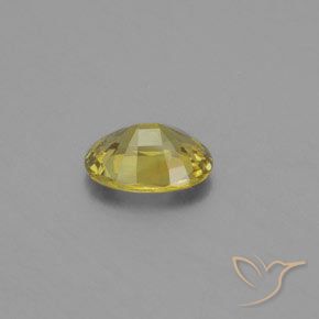 Chrysoberyl Gemstone in 7.8 x 5.7 mm Size for Sale, Chrysoberyl Stone in Light Yellow Color