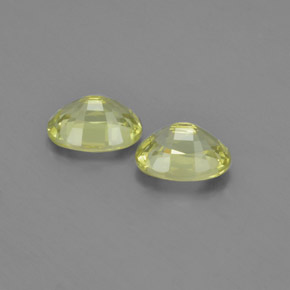 Chrysoberyl Gemstones in 7 x 5 mm (calibrated) Size for Sale, Chrysoberyl Stones in Lemon Yellow Color