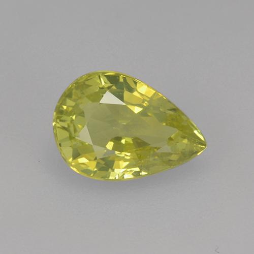 Crisoberilo Corte en forma de pera de 1,15 ct de Sri Lanka, Dimensión 7,5 x 5,2mm, Claridad VS, Piedra preciosa natural No tratado, 1 pieza de Crisoberilo en color Amarillo maíz claro, Dureza Mohs de 8.5 Adecuado para joyas de uso diario, Photo A