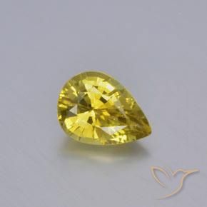 7,5 x 5,5mm Crisoberillo giallo taglio pera dallo Sri Lanka, peso di 1,03 ct, pietra preziosa naturale non trattati in purezza VVS, 1 pezzo Crisoberillo Sfaccettatura a pera - Colore: Giallo di Digione, durezza Mohs di 8,5 adatto per gioielli da indossare ogni giorno , Photo A