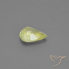 Chrysoberyl Gemstone in 8.3 x 6.2 mm Size for Sale, Chrysoberyl Stone in Medium Yellow Color