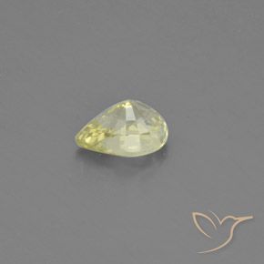 Chrysoberyl Gemstone in 7.4 x 5.5 mm Size for Sale, Chrysoberyl Stone in Medium-Light Yellow Color