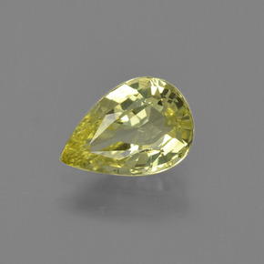 Medium Yellow Хризоберилл Камень - 1.3ct Фасетная Груша (ID: 366666)