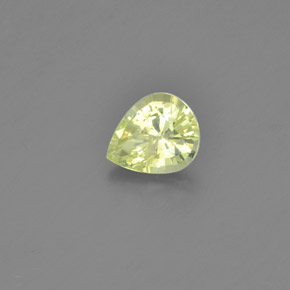 1.12 ct Yellow Chrysoberyl Stone, Natural Chrysoberyl in Pear Facet Shape for Sale