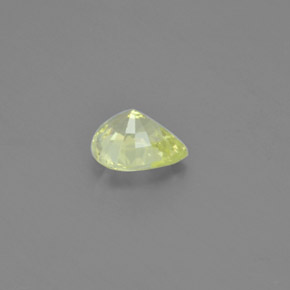 Chrysoberyl Gemstone in 7.1 x 5.9 mm Size for Sale, Chrysoberyl Stone in Medium-Light Yellow Color