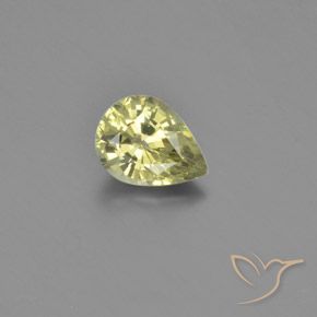 1.26ct Natural Medium Yellow Chrysoberyl, Pear Shape, VVS