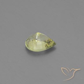 Chrysoberyl Gemstone in 8 x 6 mm (calibrated) Size for Sale, Chrysoberyl Stone in Medium Yellow Color
