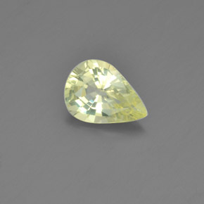 1.39 ct Yellow Chrysoberyl Stone, Natural Chrysoberyl in Pear Facet Shape for Sale