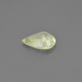 Chrysoberyl Gemstone in 8.8 x 6.4 mm Size for Sale, Chrysoberyl Stone in Medium-Light Yellow Color