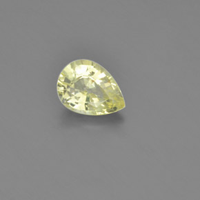 Lemon Yellow Хризоберилл Камень - 1.1ct Фасетная Груша (ID: 366671)