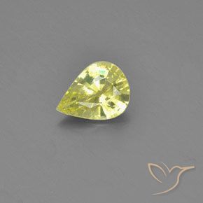 Crisoberillo Sfaccettatura a pera da 1,05 ct dallo Sri Lanka, dimensione 7,7 x 5,9mm, purezza VVS, pietra preziosa naturale non trattati, Crisoberillo 1pc in colore Limone giallo, durezza Mohs di 8,5 adatto per gioielli da indossare ogni giorno, Photo A