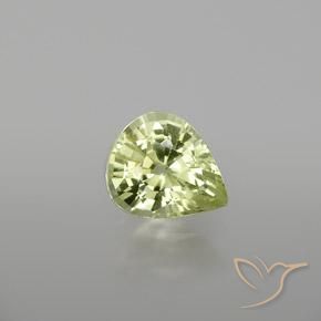 1.13ct Natural Yellow Green Chrysoberyl, Pear Shape, VVS