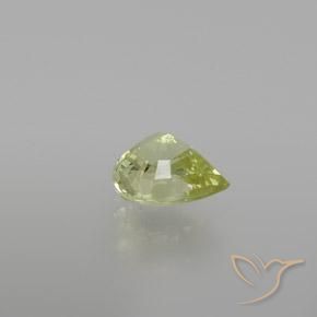 Chrysoberyl Gemstone in 7.1 x 5.9 mm Size for Sale, Chrysoberyl Stone in Yellow Green Color