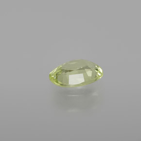 Chrysoberyl Gemstone in 7.5 x 5.5 mm Size for Sale, Chrysoberyl Stone in Yellow Green Color