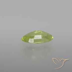 Chrysoberyl Gemstone in 8.9 x 4.8 mm Size for Sale, Chrysoberyl Stone in Light Lemon Yellow Color