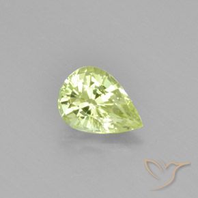 1.11ct Natural Light Lemon Yellow Chrysoberyl, Pear Shape, VVS