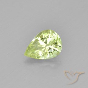 1.11 ct Yellow Chrysoberyl Stone, Natural Chrysoberyl in Pear Facet Shape for Sale