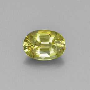 Light Corn Yellow Хризоберилл Камень - 1.4ct Фасетный Овал (ID: 367375)
