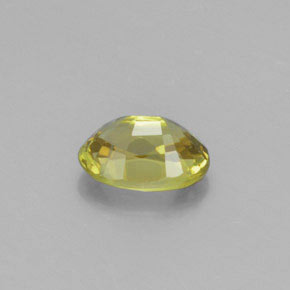 Chrysoberyl Gemstone in 7.7 x 5.6 mm Size for Sale, Chrysoberyl Stone in Light Corn Yellow Color
