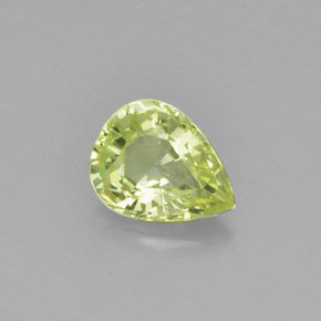 1.3ct Pear Facet Golden Green Chrysoberyl Gem for sale 1.3ct Pear Facet Golden Green Chrysoberyl Gem (ID: 367376)