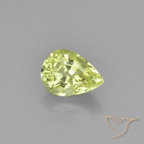 1.18ct Natural Light Yellow Chrysoberyl, Pear Shape, VVS