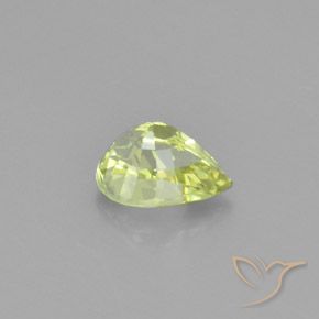 Chrysoberyl Gemstone in 7.5 x 5.4 mm Size for Sale, Chrysoberyl Stone in Light Yellow Color