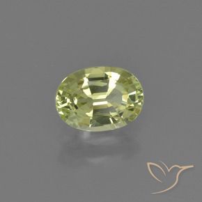 1.01 ct Yellow Chrysoberyl Stone, Natural Chrysoberyl in Oval Facet Shape for Sale