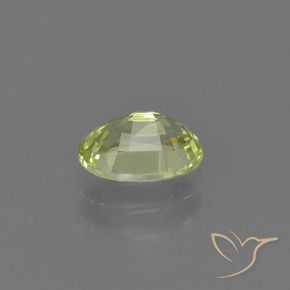 Chrysoberyl Gemstone in 7 x 5 mm (calibrated) Size for Sale, Chrysoberyl Stone in Greenish Yellow Color