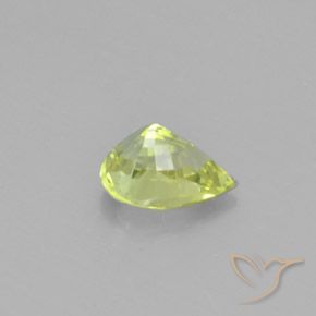 Chrysoberyl Gemstone in 7.4 x 5.4 mm Size for Sale, Chrysoberyl Stone in Light Yellow Color