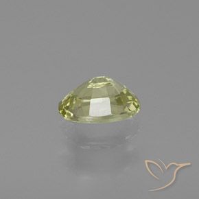 Chrysoberyl Gemstone in 7 x 5 mm (calibrated) Size for Sale, Chrysoberyl Stone in Light Greenish Yellow Color