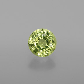 1.03 ct Green Chrysoberyl Gemstone, Chrysoberyl Gem in Round Facet Shape for Sale.