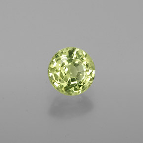 1.03 ct Green Chrysoberyl Stone, Natural Chrysoberyl in Round Facet Shape for Sale
