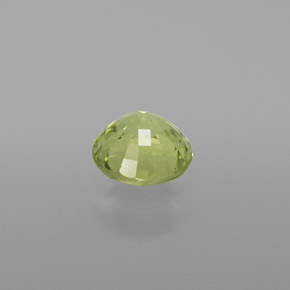 Chrysoberyl Gemstone in 6 mm (calibrated) Size for Sale, Chrysoberyl Stone in Golden Green Color