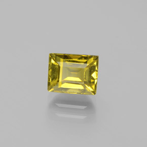 1.78 ct Yellow Chrysoberyl Stone, Natural Chrysoberyl in Baguette Facet Shape for Sale