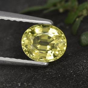 1ct Oval Facet Greenish Yellow Chrysoberyl Gem for sale 1ct Oval Facet Greenish Yellow Chrysoberyl Gem (ID: 496008)