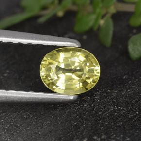 0.5ct Oval Facet Greenish Yellow Chrysoberyl for sale thumb image of 0.5ct Oval Facet Greenish Yellow Chrysoberyl (ID: 496012)