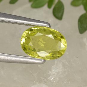 Medium Yellow Chrysoberyl Gem - 0.6ct Oval Facet (ID: 496014)