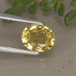 0.9ct Oval Facet Yellow Chrysoberyl Gem for sale 0.9ct Oval Facet Yellow Chrysoberyl Gem (ID: 496054)